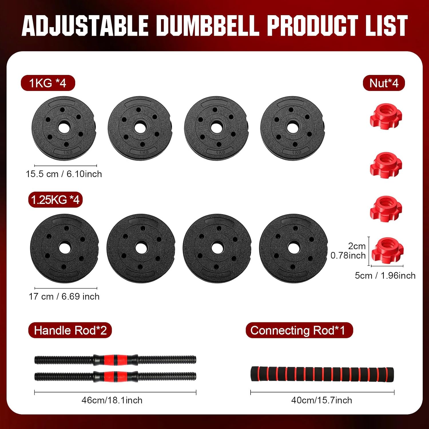 22lb 2-in-1 Adjustable Dumbbel - огляд і ціна Dumbbell Set
