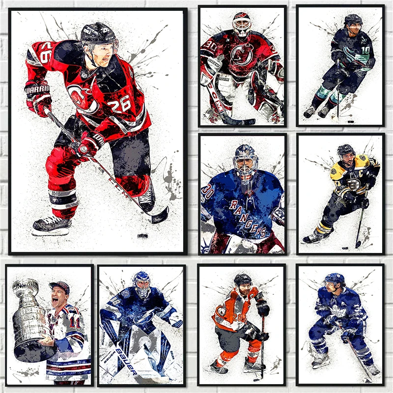 Abstract Ice Hockey Portrait S - огляд і ціна Sports Equipment Poster