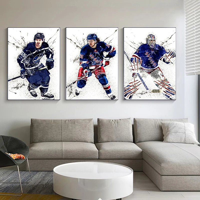 Abstract Ice Hockey Portrait S - огляд і ціна Sports Equipment Poster