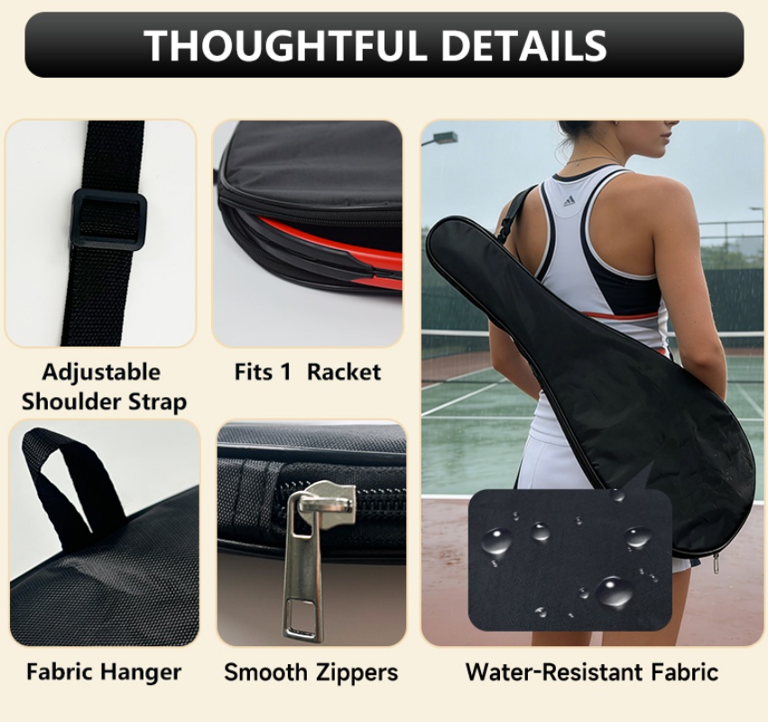 Tennis Racket Cover Portable S - огляд і ціна Tennis Racket
