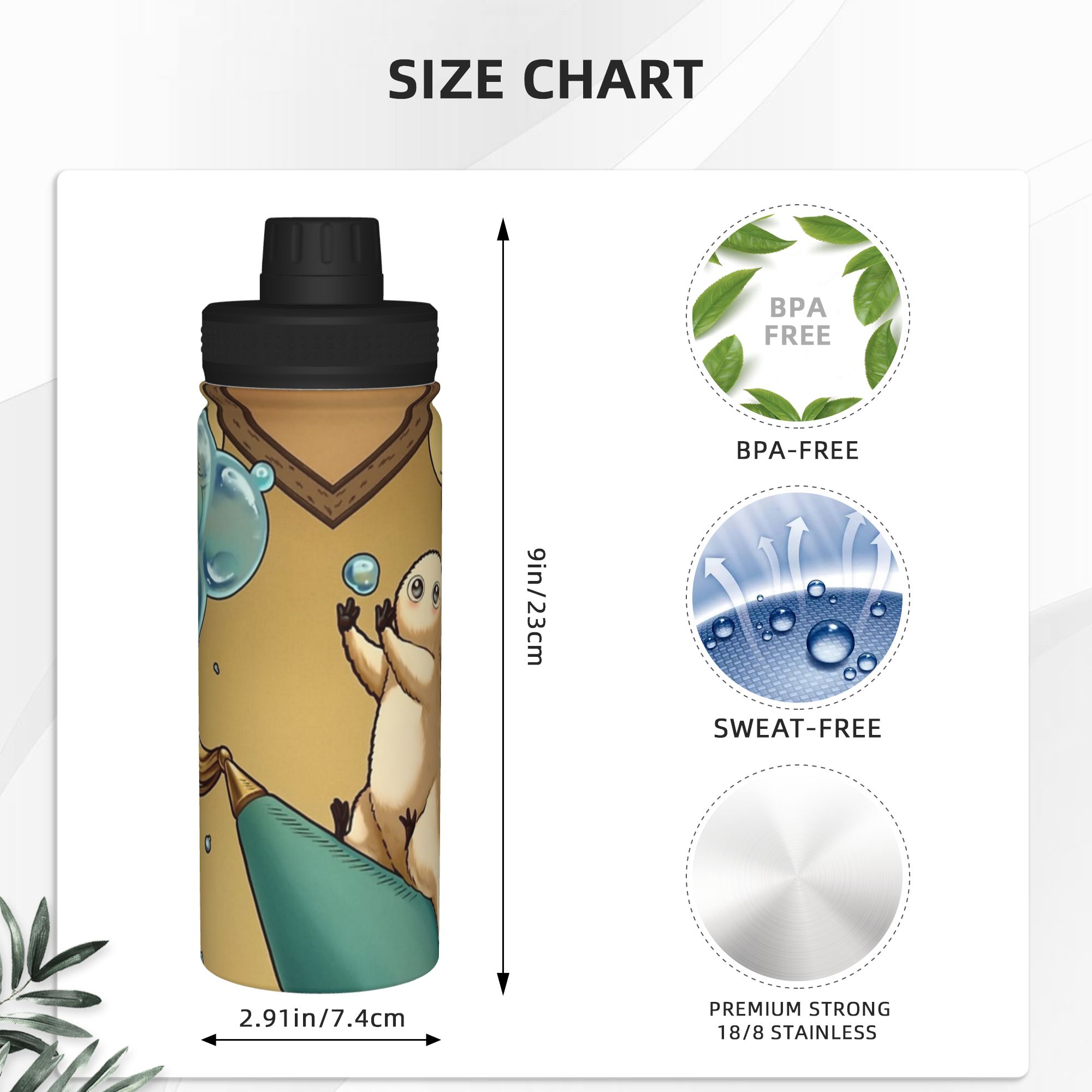 Brushbuddy Witch Hat Atelier A - огляд і ціна Sports Water Bottle Insulated