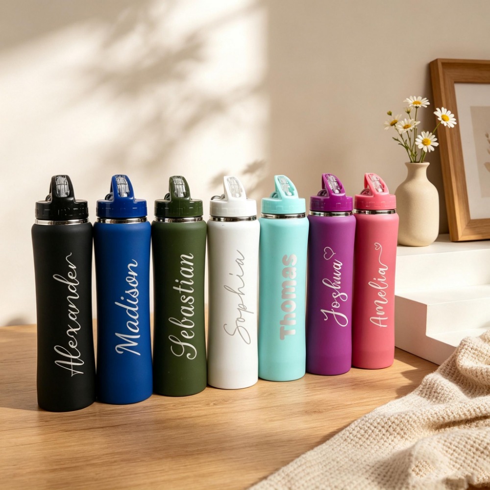 1. Custom Name Soccer Stainles - огляд і ціна Sports Water Bottle Insulated
