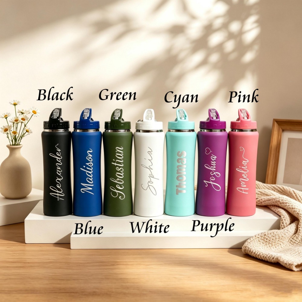 1. Custom Name Soccer Stainles - огляд і ціна Sports Water Bottle Insulated