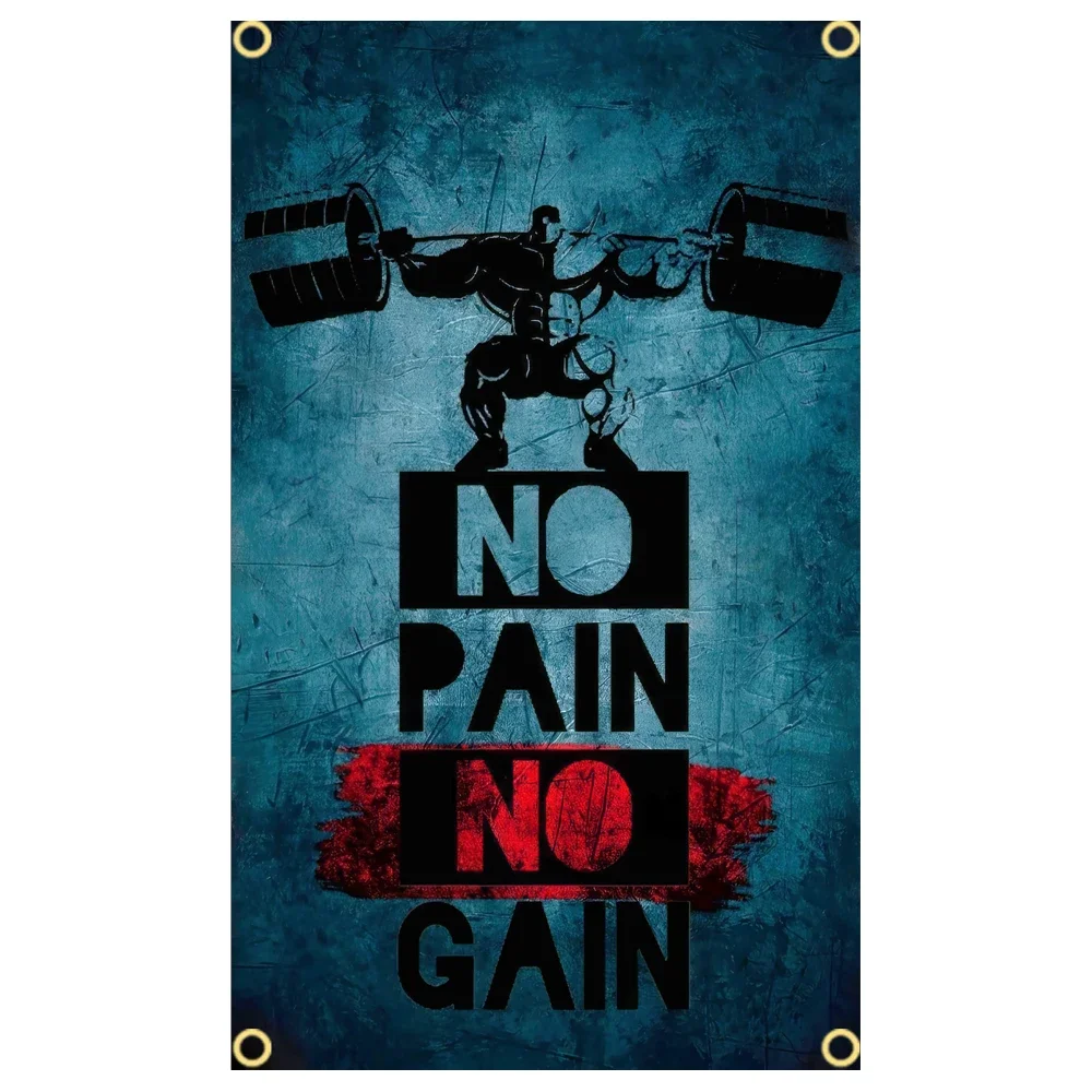 GYM Flag Message Signs Slogan  - огляд і ціна Sports Equipment Poster